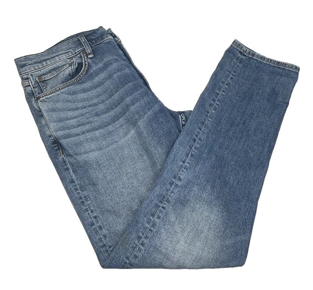 Rag & Bone Fit 2 Slim Jeans Mens 34x32 Malibu W Holes Distressed Blue Denim